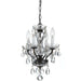 Traditional Italian Crystal 4 Light English Bronze Mini Chandelier - Chandeliers