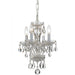 Traditional Spectra Crystal 4 Light Wet White Mini Chandelier - Chandeliers