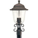 Trafalgar Oxidized Bronze LED Outdoor Post Lantern - Outdoor Post Lantern