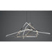 Trapezoid Polished Chrome LED Single Pendant - Pendants
