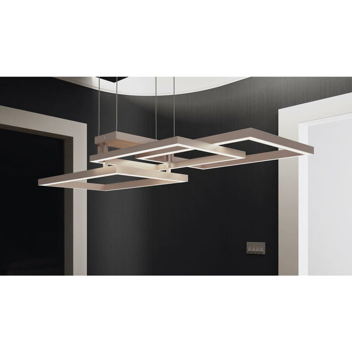 Traverse LED Champagne LED Entry Foyer Pendant - Pendants