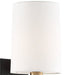 Trenton 1 Light Aged Antique Brass and Black Forged Wall Mount - Wall Sconces