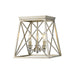 Trestle Antique Silver 3 Light Flushmount | theLightShop