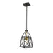 Trestle Matte Black Olde Brass 1 Light Mini-Pendant | theLightShop