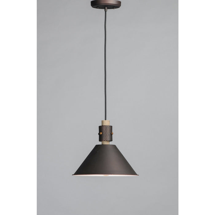 Tucson Oil Rubbed Bronze / Weathered Wood Single Pendant - Pendants