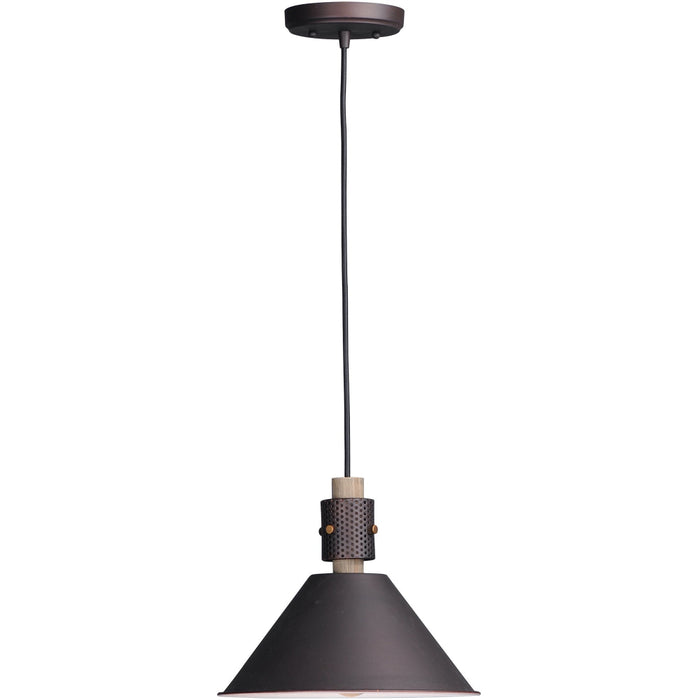 Tucson Oil Rubbed Bronze / Weathered Wood Single Pendant - Pendants