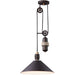 Tucson Oil Rubbed Bronze / Weathered Wood Single Pendant - Pendants