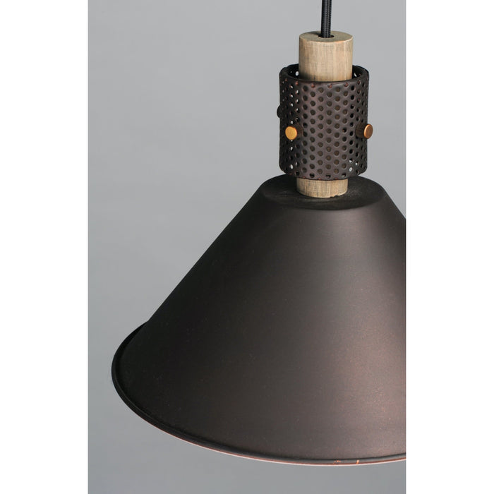 Tucson Oil Rubbed Bronze / Weathered Wood Single Pendant - Pendants