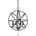 Tull Matte Black Chandelier | theLightShop