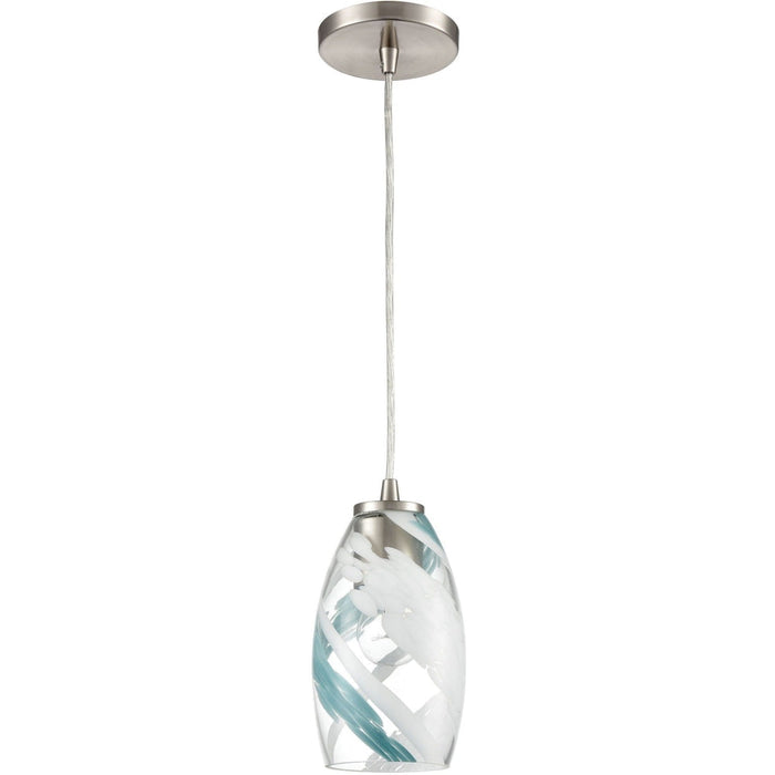 Turbulence Satin Nickel Mini Pendant - Mini-Pendants