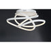 Twisted Matte White LED Flush Mount - Flushmounts