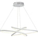 Twisted Matte White LED Single Pendant - Pendants