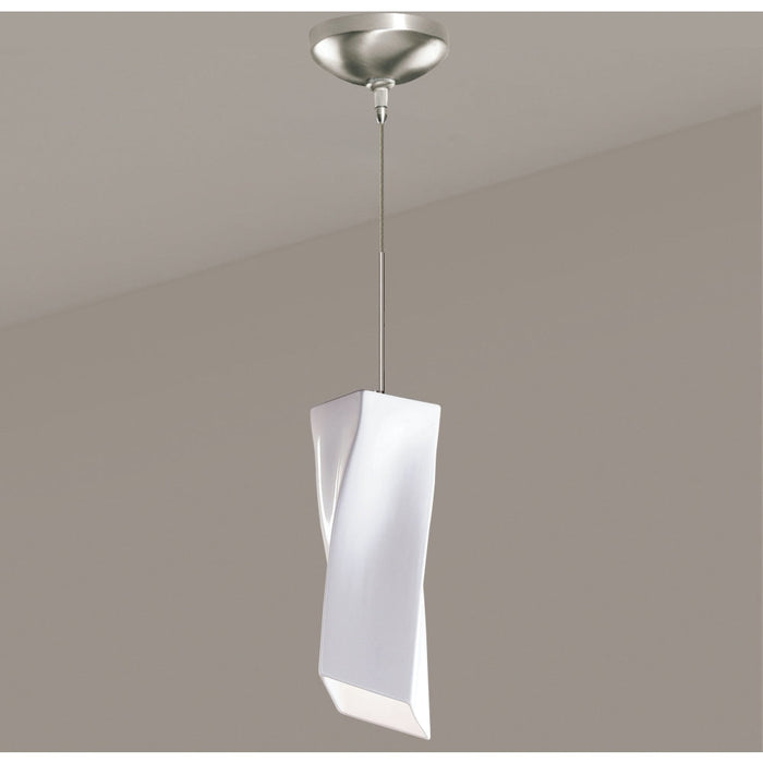 Twister White Gloss Halogen Mini Pendant - Mini-Pendants