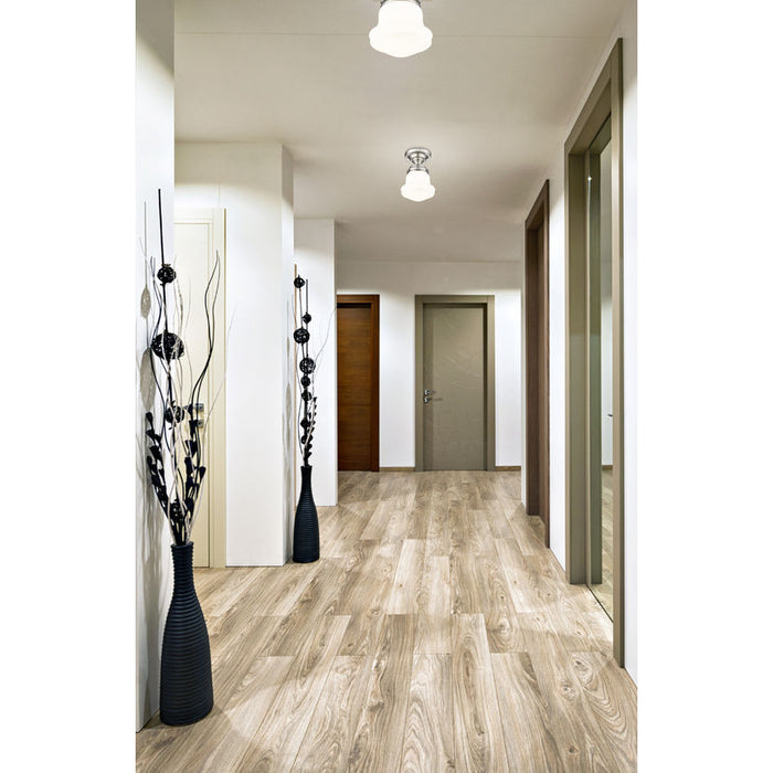 Vaughn Brushed Nickel 1 Light 9 Inch Semi-Flushmount Z-Lite 735F1-BN | theLightShop