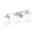 Vaughn Brushed Nickel 3 Light Vanity Light Z-Lite 735-3V-BN | theLightShop