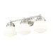 Vaughn Brushed Nickel 3 Light Vanity Light Z-Lite 735-3V-BN | theLightShop
