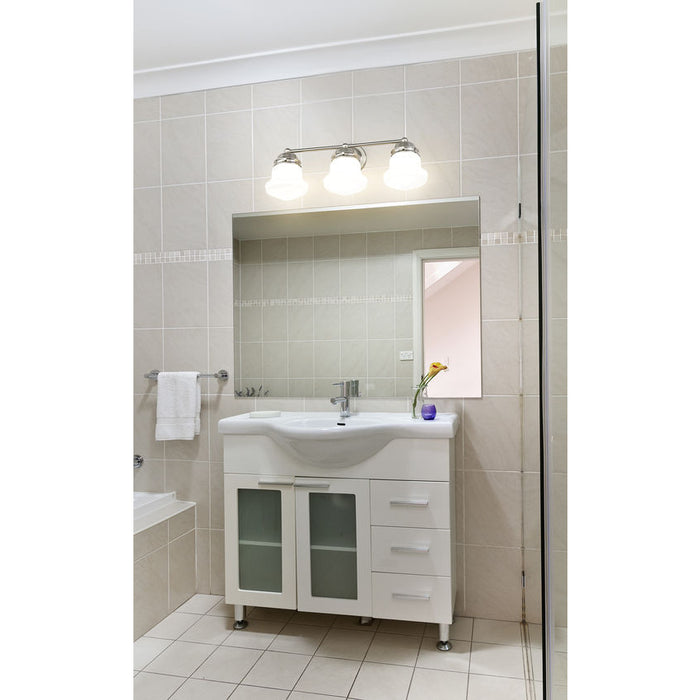 Vaughn Brushed Nickel 3 Light Vanity Light Z-Lite 735-3V-BN | theLightShop