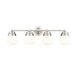 Vaughn Brushed Nickel 4 Light Vanity Light Z-Lite 735-4V-BN | theLightShop