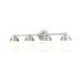 Vaughn Brushed Nickel 4 Light Vanity Light Z-Lite 735-4V-BN | theLightShop