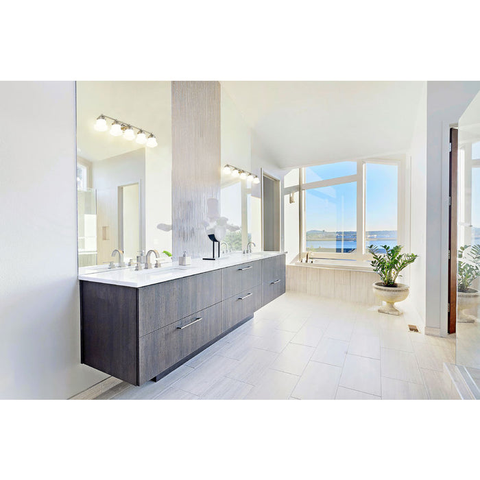 Vaughn Brushed Nickel 5 Light Vanity Light Z-Lite 735-5V-BN | theLightShop