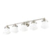 Vaughn Brushed Nickel 5 Light Vanity Light Z-Lite 735-5V-BN | theLightShop