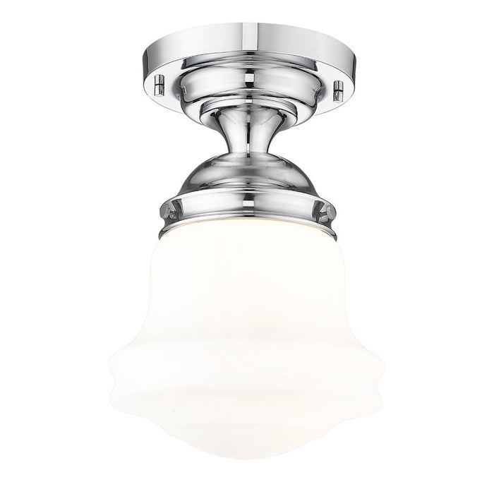 Vaughn Chrome 1 Light 15 Inch Semi-Flushmount Z-Lite 735F10-CH | theLightShop