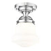 Vaughn Chrome 1 Light 15 Inch Semi-Flushmount Z-Lite 735F10-CH | theLightShop