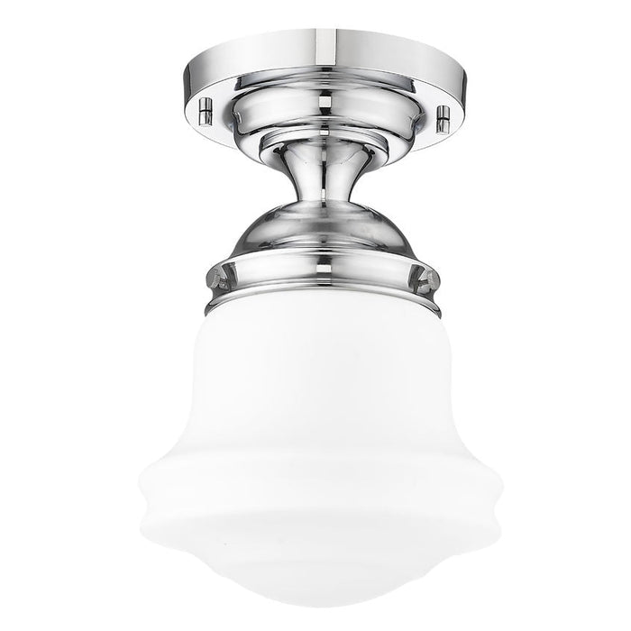 Vaughn Chrome 1 Light 15 Inch Semi-Flushmount Z-Lite 735F10-CH | theLightShop