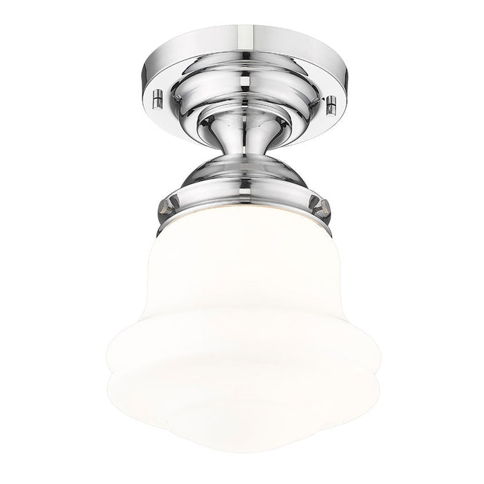Vaughn Chrome 1 Light 15 Inch Semi-Flushmount Z-Lite 735F10-CH | theLightShop