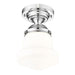 Vaughn Chrome 1 Light 15 Inch Semi-Flushmount Z-Lite 735F10-CH | theLightShop