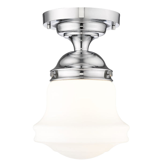 Vaughn Chrome 1 Light 15 Inch Semi-Flushmount Z-Lite 735F10-CH | theLightShop