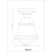 Vaughn Chrome 1 Light 15 Inch Semi-Flushmount Z-Lite 735F10-CH | theLightShop