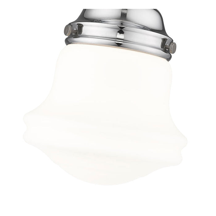 Vaughn Chrome 1 Light 9 Inch Semi-Flushmount Z-Lite 735F1-CH | theLightShop