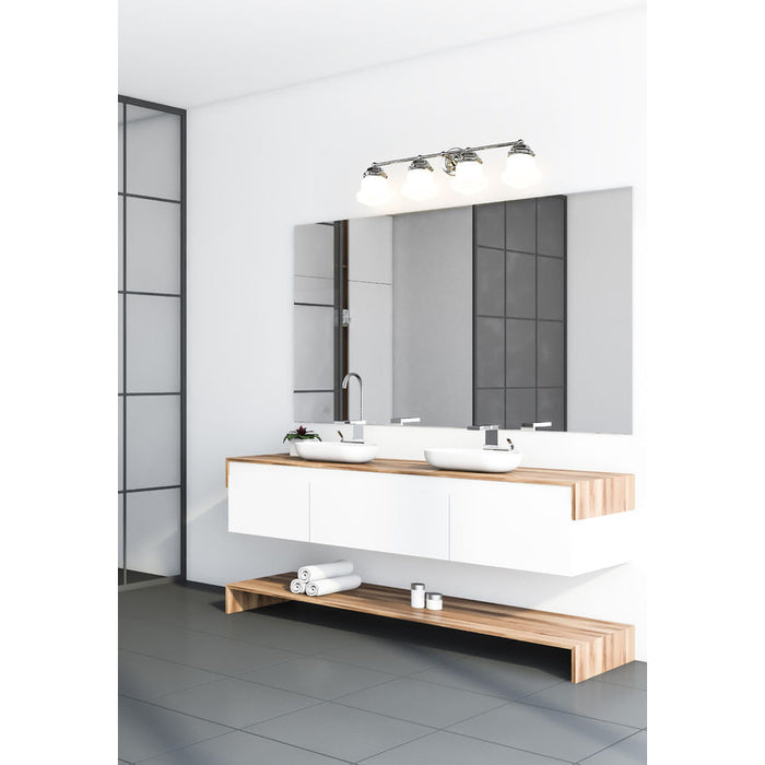 Vaughn Chrome 4 Light Vanity Light Z-Lite 735-4V-CH | theLightShop