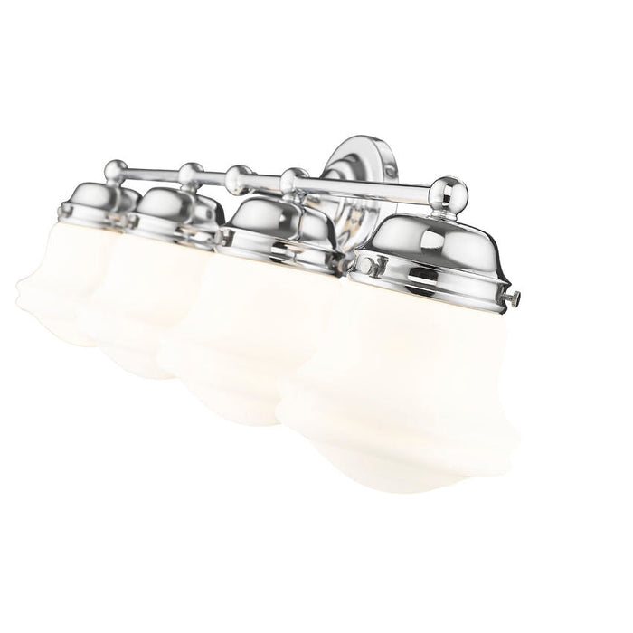 Vaughn Chrome 4 Light Vanity Light Z-Lite 735-4V-CH | theLightShop