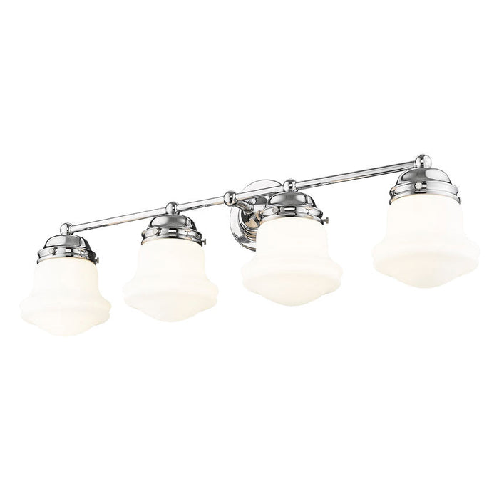 Vaughn Chrome 4 Light Vanity Light Z-Lite 735-4V-CH | theLightShop
