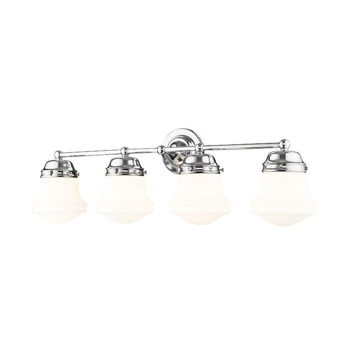 Vaughn Chrome 4 Light Vanity Light Z-Lite 735-4V-CH | theLightShop