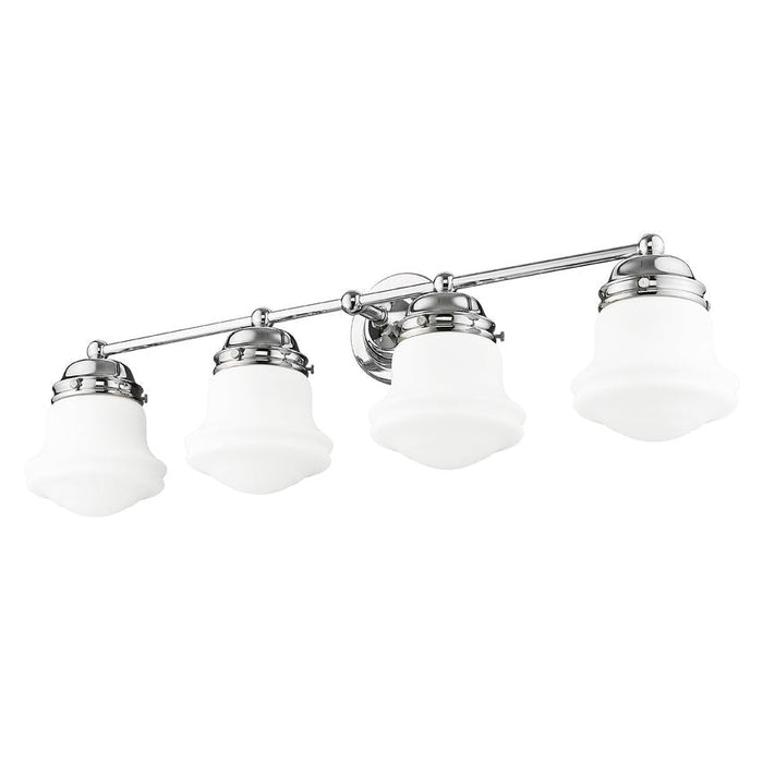 Vaughn Chrome 4 Light Vanity Light Z-Lite 735-4V-CH | theLightShop