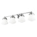 Vaughn Chrome 4 Light Vanity Light Z-Lite 735-4V-CH | theLightShop