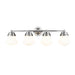 Vaughn Chrome 4 Light Vanity Light Z-Lite 735-4V-CH | theLightShop