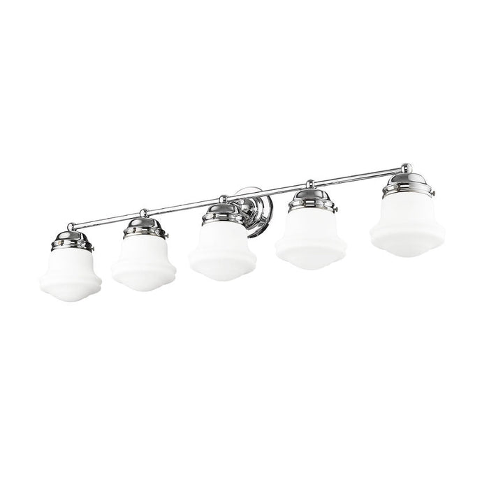 Vaughn Chrome 5 Light Vanity Light Z-Lite 735-5V-CH | theLightShop