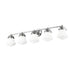 Vaughn Chrome 5 Light Vanity Light Z-Lite 735-5V-CH | theLightShop
