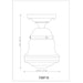 Vaughn Luxe Gold 1 Light 15 Inch Semi-Flushmount Z-Lite 735F10-LG | theLightShop