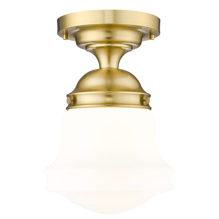 Vaughn Luxe Gold 1 Light 15 Inch Semi-Flushmount Z-Lite 735F10-LG | theLightShop