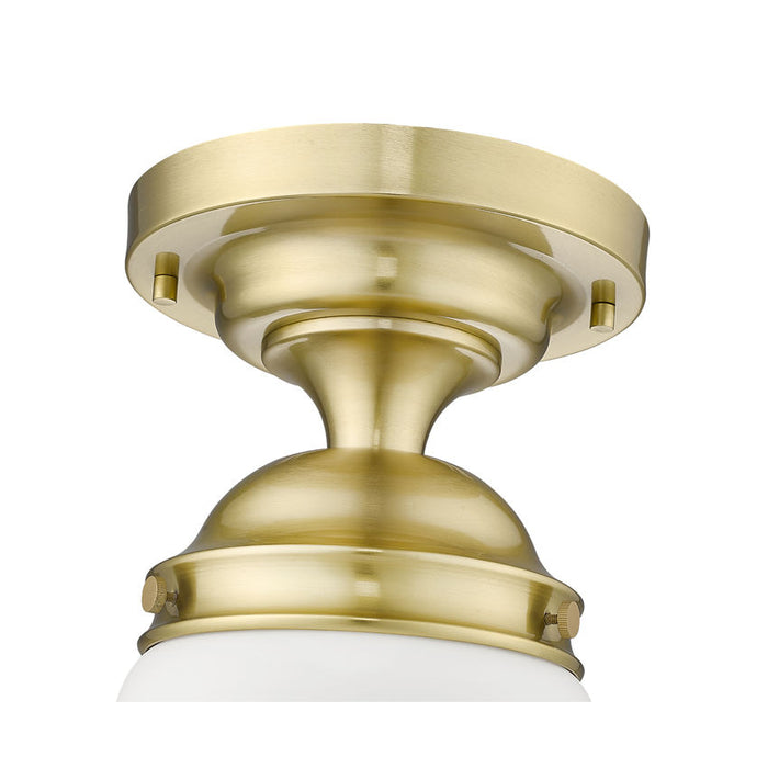 Vaughn Luxe Gold 1 Light 15 Inch Semi-Flushmount Z-Lite 735F10-LG | theLightShop