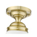 Vaughn Luxe Gold 1 Light 15 Inch Semi-Flushmount Z-Lite 735F10-LG | theLightShop