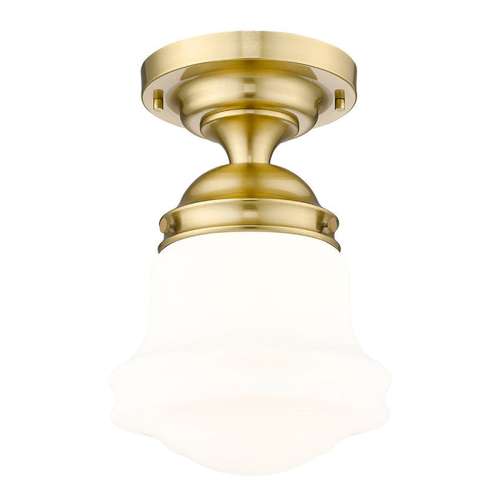 Vaughn Luxe Gold 1 Light 15 Inch Semi-Flushmount Z-Lite 735F10-LG | theLightShop