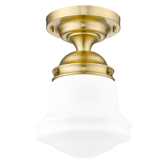 Vaughn Luxe Gold 1 Light 15 Inch Semi-Flushmount Z-Lite 735F10-LG | theLightShop