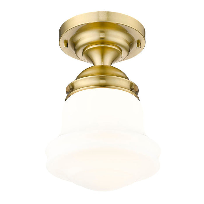 Vaughn Luxe Gold 1 Light 15 Inch Semi-Flushmount Z-Lite 735F10-LG | theLightShop