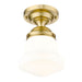 Vaughn Luxe Gold 1 Light 15 Inch Semi-Flushmount Z-Lite 735F10-LG | theLightShop